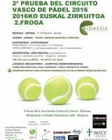 Padel - Minbiziaren Aurkako elkartearen alde / A favor de la Asociación Contra el Cancer