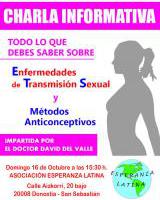 CHARLA INFORMATIVA: Enfermedades de transmisión sexual y métodos anticonceptivos