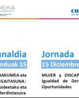 Jardunaldia - MUJER y DISCAPACIDAD / EMAKUME eta EZGAITASUNA