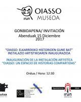 Erakusketa: Oiasso, partekatutako istorioen gunea / Oiasso, espacio de historias compartidas