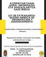 Ley de extranjeria / Atzerritartasun Legea