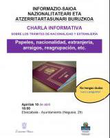 Informazio saioa / Charla informativa