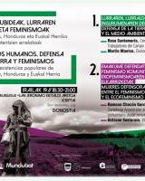Derechos humanos, defensa de la tierra y feminismos / Giza eskubideak, lurraren babesa eta feminismo