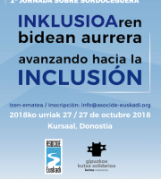 1º JORNADA SOBRE SORDOCEGUERA - INKLUSIOAREN BIDEAN AURRERA