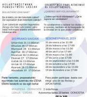 Encuentros para acercarse al voluntariado / Boluntariotzara hurbiltzeko saioak