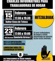 Etxe-langileentzako Hitzaldiak / Charlas informativas para trabajadoras de hogar