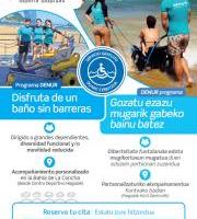 DENUR programa - Gozatu ezazu mugarik gabeko bainu batez / Disfruta de un baño sin barreras