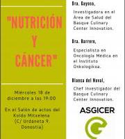 Hitzaldia: Nutrición y Cancer