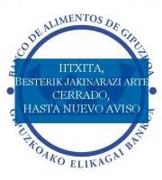 CIERRE TEMPORAL DEL BANCO DE ALIMENTOS