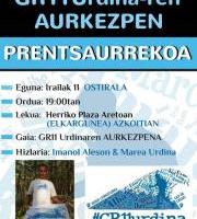 GR11 Urdina egitasmoari buruzko prentsaurrekoa