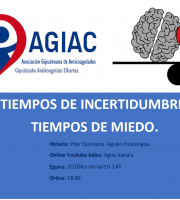 Hitzaldia: Tiempos de incertidumbre,  tiempos de miedo