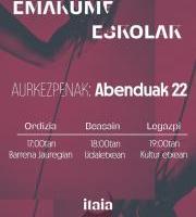 Aurkezpena: Emakume Eskolak