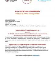 Videoconferencia: DIS+CAPACIDA=DIVERSIDAD El TEL/TDL en las aulas y en la vidad