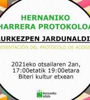 Harrera Protokoloaren Aurkezpena / Presentación del Protocolo de Acogida