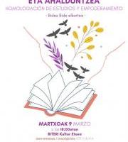 Homologazioaren inguruko hitzaldia