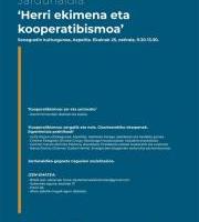 Jardunaldia: Herri ekimena eta kooperatibismoa
