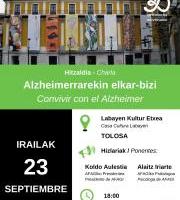 Hitzaldia: "Alzheimerrarekin elkar-bizi" / Charla: "Convivir con el Alzheimer"