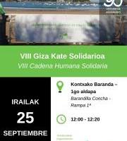 VIII GIZA KATE SOLIDARIOA - VIII CADENA HUMANA SOLIDARIA