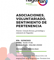 Formakuntza: Asociaciones, voluntariado, sentimiento de pertenencia