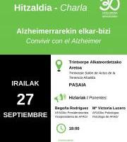 Hitzaldia: Alzheimerrarekin elkar-bizi