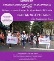 Hitzaldia: Adineko emakumeen aurkako eguneroko indarkeria