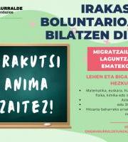 Irakasle boluntarioak bilatzen dira.