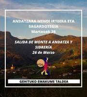 Gehitu - Sagardotegia eta Andatzako igoera Usurbildik.