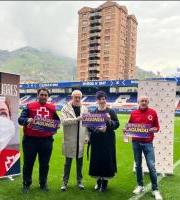 Ekintza solidarioa igandeko Eibar-Mirandes neurketan