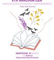 Hitzaldia: Ikasketen Homologazioa eta Ahalduntzea