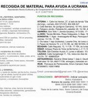 Ukraina: Diru eta Material Bilketa