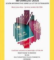 Hitzaldia: Atzerritartasun Legea