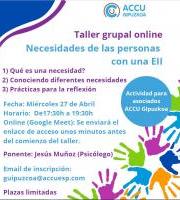Taller Online &quot;Necesidades de las personas con una EII&quot;