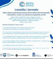 Jardunaldia: HHG-a duten pazienteak kontuan hartu beharreko horizonteak