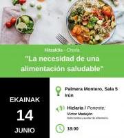 Hitzaldia: La necesidad de una nutrición saludable