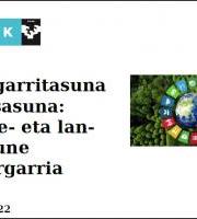 Ikastaroa: Jasangarritasuna eta Osasuna