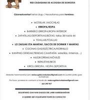 Hiritarron Sarea: Arropa Bilketa