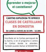 Caritas Gipuzkoa - GAZTELANIAZKO KLASEAK DONOSTIAN