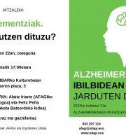 Hitzaldia: Dementziak. Ezagutzen dituzu?