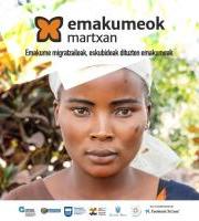 Emakumeok Martxan ekitaldi solidarioa Zarautzen lehorreratu da