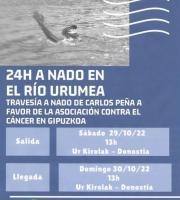 24 ordu minbiziaren aurka igerin