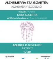 Hitzaldia: Alzheimerra eta Gizartea