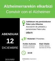 Charla: &quot;Convivir con el Alzheimer&quot;