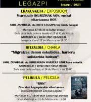 Erakusketa: Migratzaile IKUSEZINAK NON Euskal elkartasuna HOR