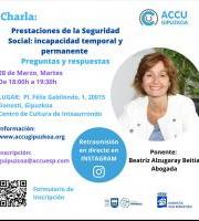 Hitzaldia: Prestaciones de la Seguridad Social