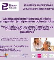 Elkarrizketa: Gaixotasun kronikoen eta zainketa aringarrien jarraipenaren boluntariotza