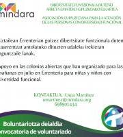 Mindararen Boluntariotza Deialdia