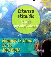 Eskertza ekitaldia / Acto de agradecimiento