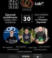 Zaporeaken Aldeko Afari solidarioa