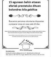 Kaleko Afari Solidarioak - Bolondres bila gabiltza