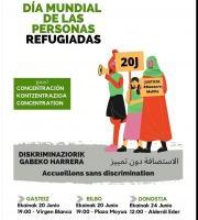Harrera sarea - Errefuxiatuen Nazioarteko Eguna - Konzentrazioa
